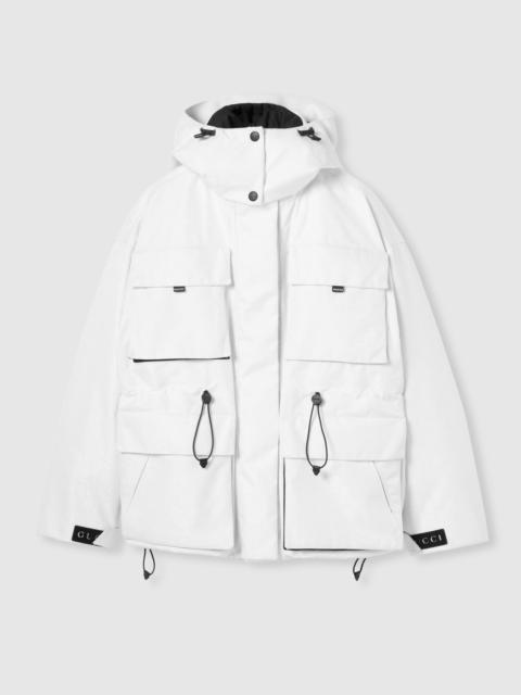 GG technical fabric jacquard jacket