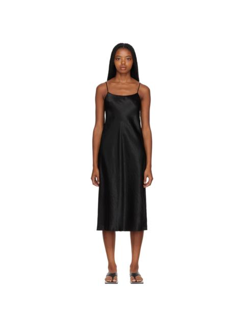 Black Slip Midi Dress