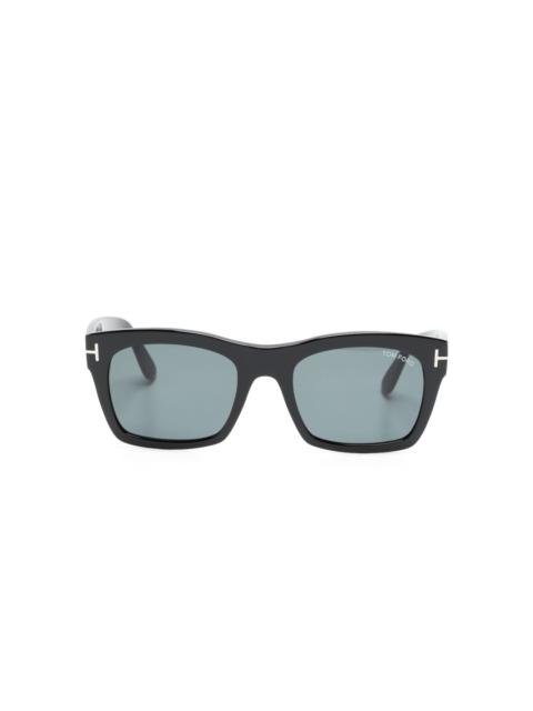 square-frame tinted lenses sunglasses