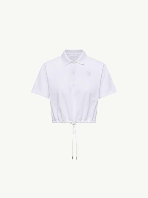 Cropped Cotton Piquet Polo Shirt