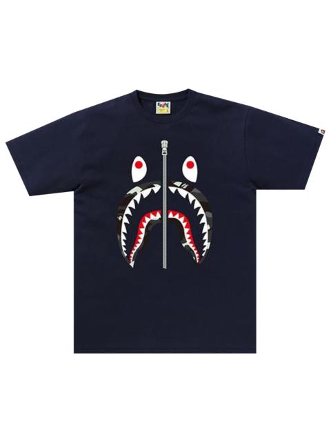 BAPE City Camo Shark Tee 'Navy'