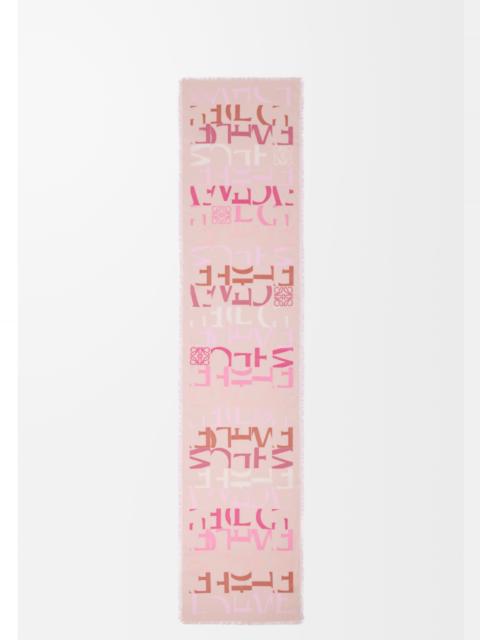 Scarf in wool, silk and cashmere blend