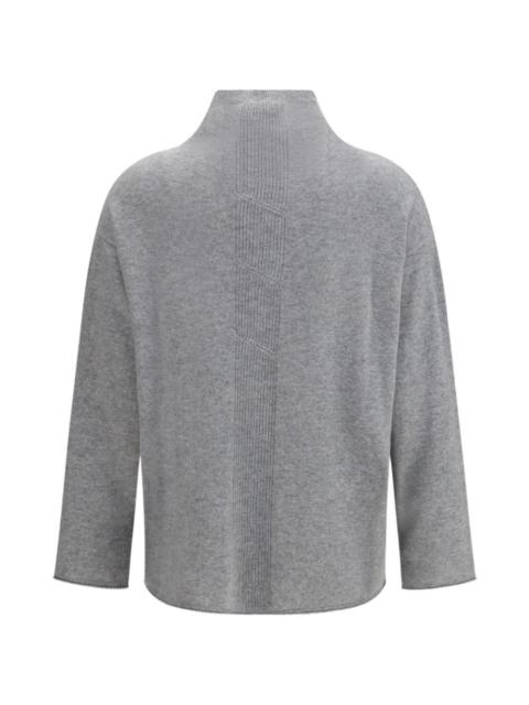 high-neck sweater