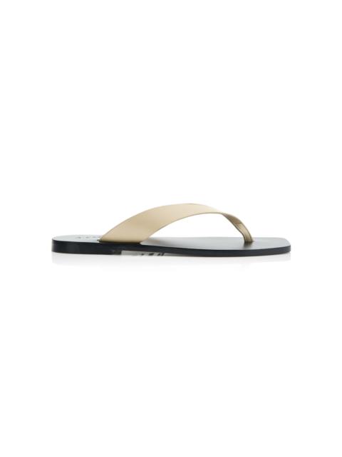 Kinto Leather Sandals black/white