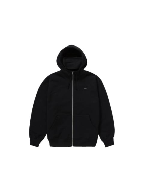 Supreme Small Box Facemask Zip Up Hooded Sweatshirt Black