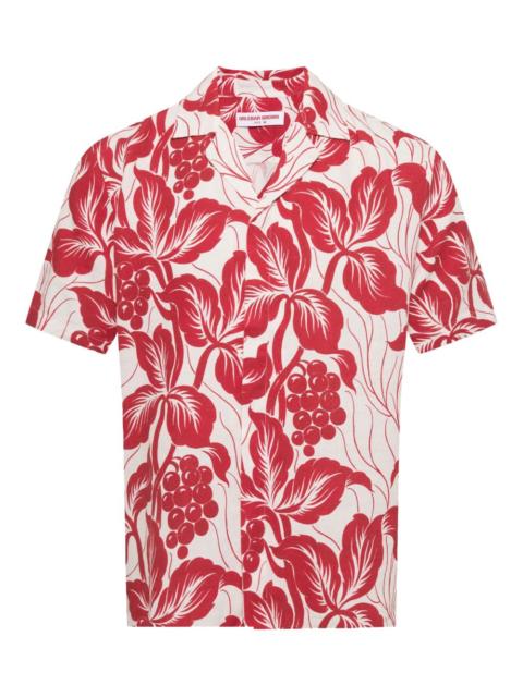 Maitan floral-print linen shirt