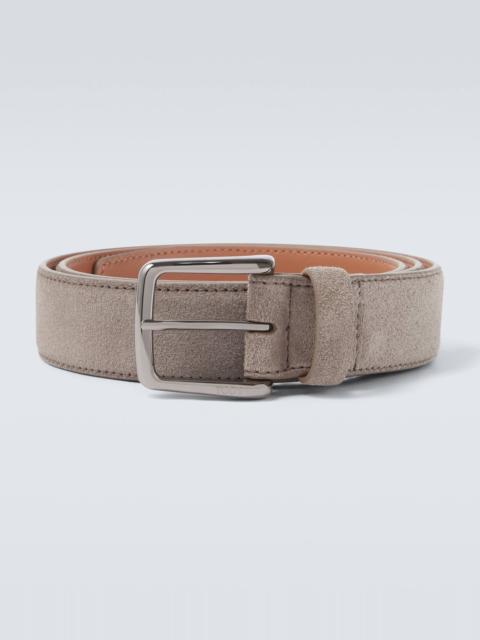Suede belt
