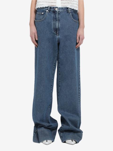 RELAXED FIT DENIM TROUSERS