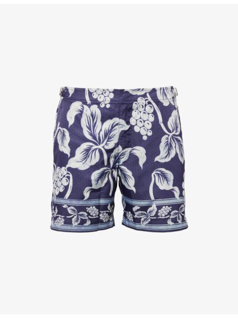 Bulldog Petralis-Print Swim Shorts