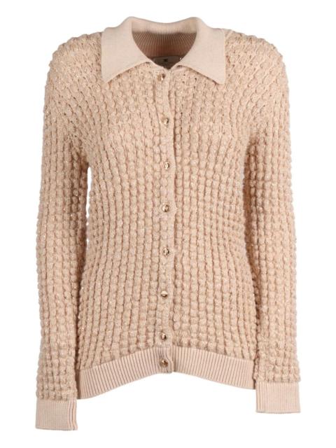 textured cardigan