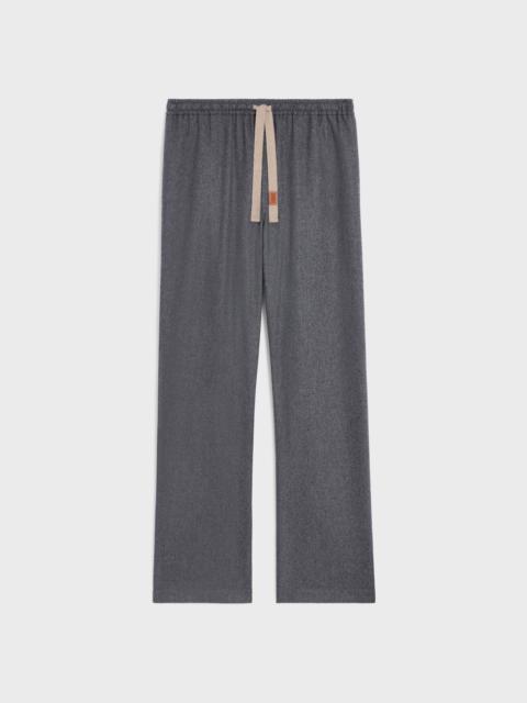 drawstring trousers IN CASHMERE FLANNEL