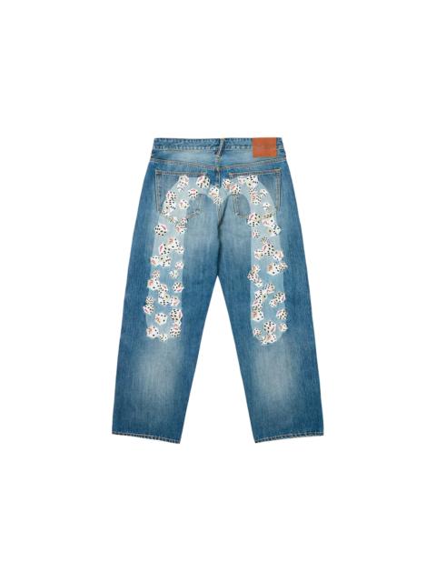 Palace x Evisu Dice Denim Jean Light Wash