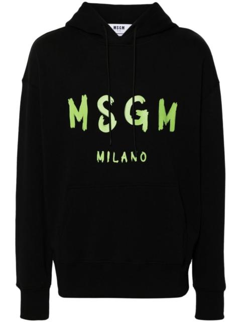 logo-print hoodie