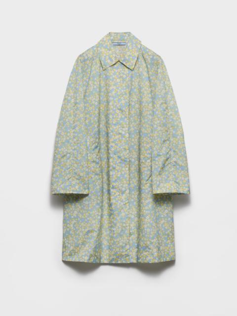 Printed Re-Nylon raincoat