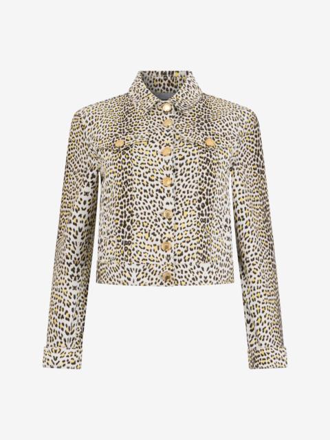 Pop Jaguar Animal-Print Jacket