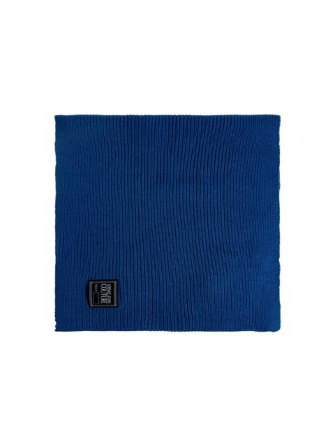 ribbed logo scarf