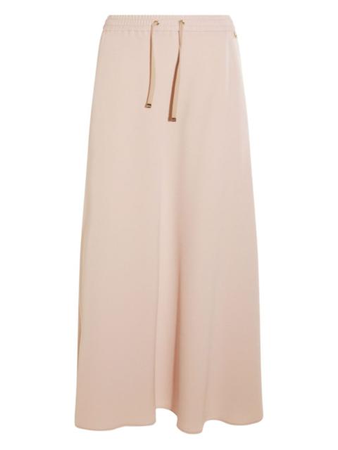 drawstring elastic-waistband skirt