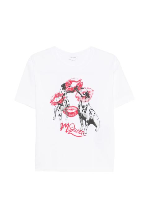 dalmatian-print T-shirt