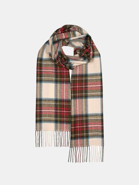 Unisex Oversized Lambswool Scarf Dress Stewart Weathered