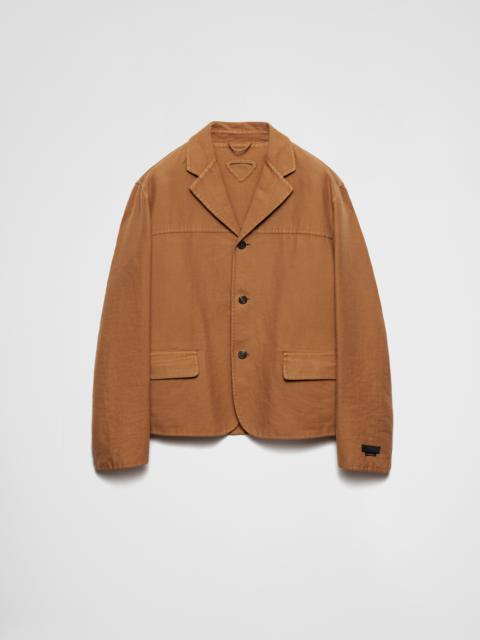 Single-breasted cotton jacket