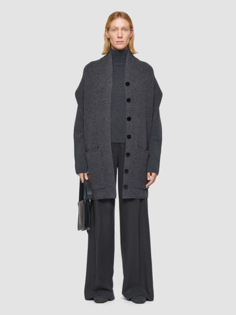 Light Cardigan Stitch Button Scarf