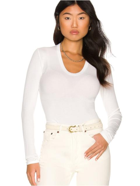 Rib Fitted Long Sleeve