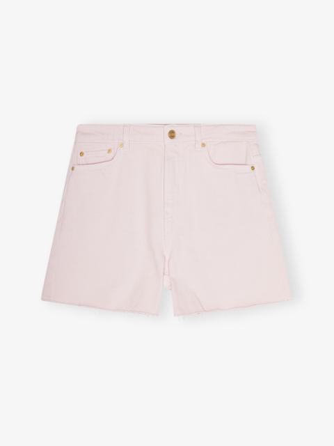 LIGHT PINK DENIM SHORTS