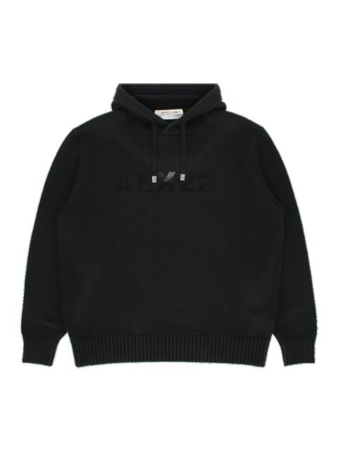 LOGO KNIT HOODED SWEATER