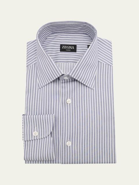 Men's Trofeo Cotton Multi-Stripe Dress Shirt