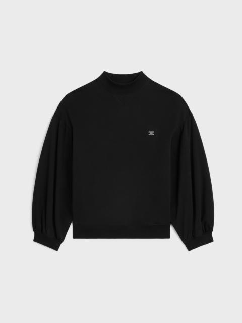 loose sweatshirt IN cotton fleece