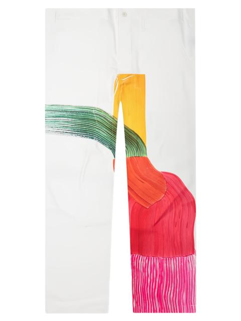 graphic-print trousers