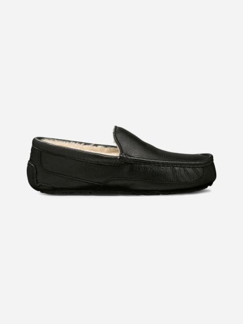 ® Men's Ascot Leather Slipper Slippers in Black/