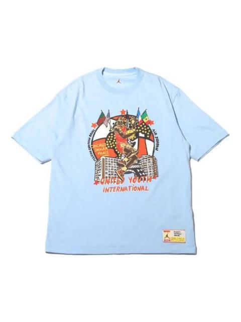 Air Jordan x Maison Chateau Rouge Crossover Retro Basketball Character Printing Short Sleeve Asia Ed