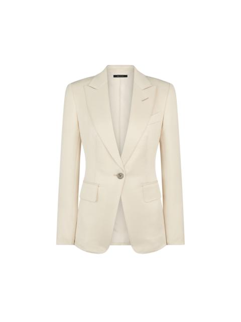 SINGLE BREASTED PEAK LAPEL JACKET
