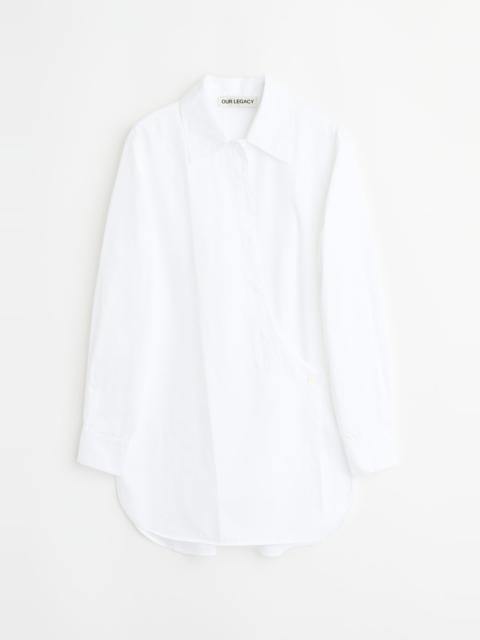 Wave Shirt Fine White Super Poplin