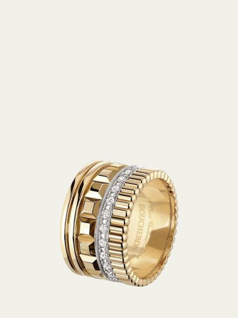 Quatre Radiant Ring with Diamonds