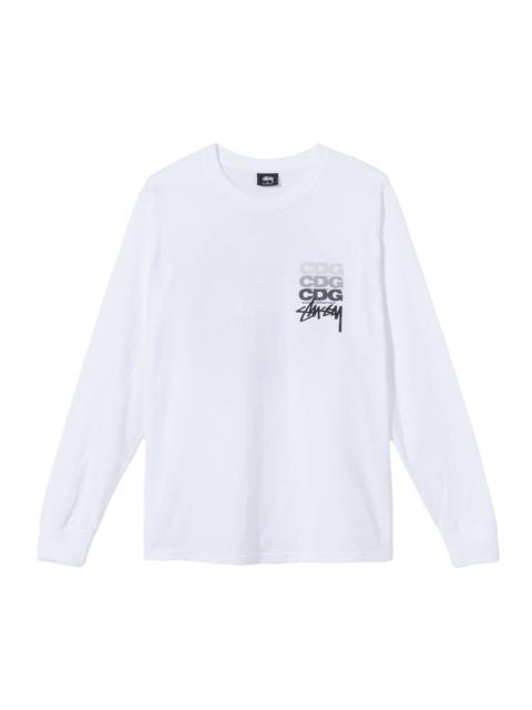 Stussy x Comme des Garçons Dot Long-Sleeve T-Shirt 'White'
