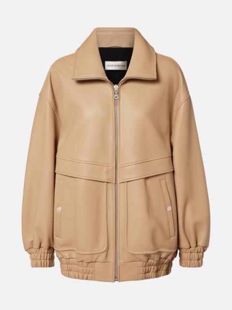 Beck leather bomber jacket