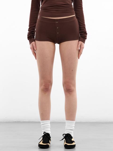 Saddlewood Tencel-Wool Booty Shorts