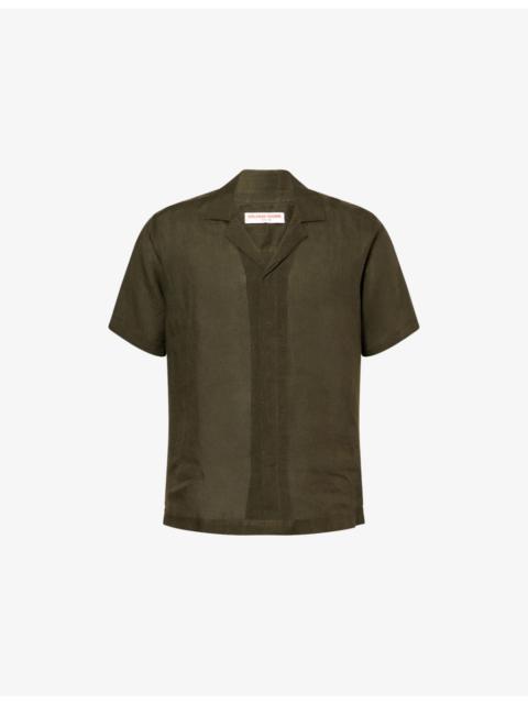 Maitan Camp-Collar Linen Shirt
