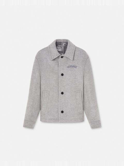 Wool-Blend Blouson Jacket