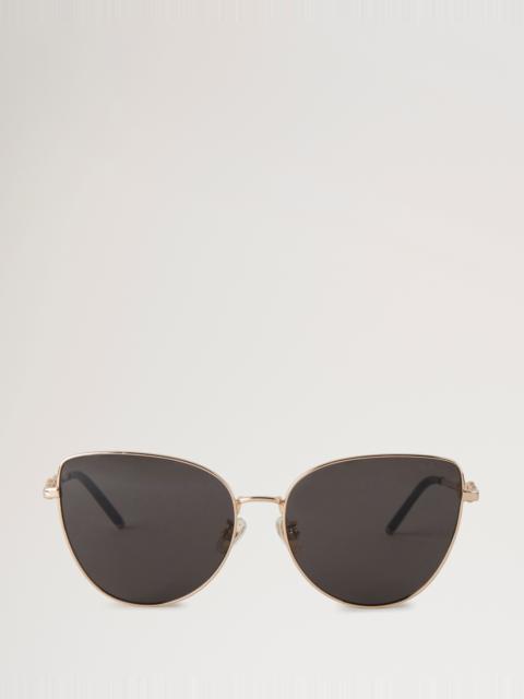 Maisie Sunglasses
Gold & Dark Grey Metal