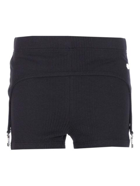 ribbed-garter shorts