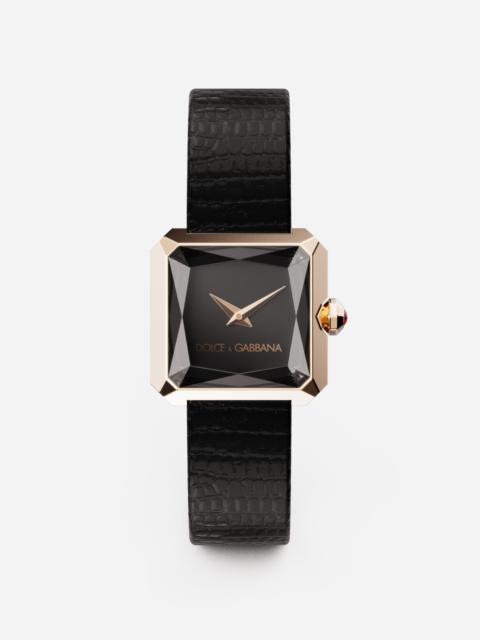 Sofia red gold watch