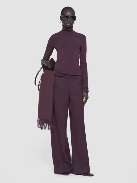 Silk Stretch High Neck Top