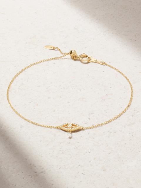 Evil Eye 18-karat Gold Diamond Bracelet