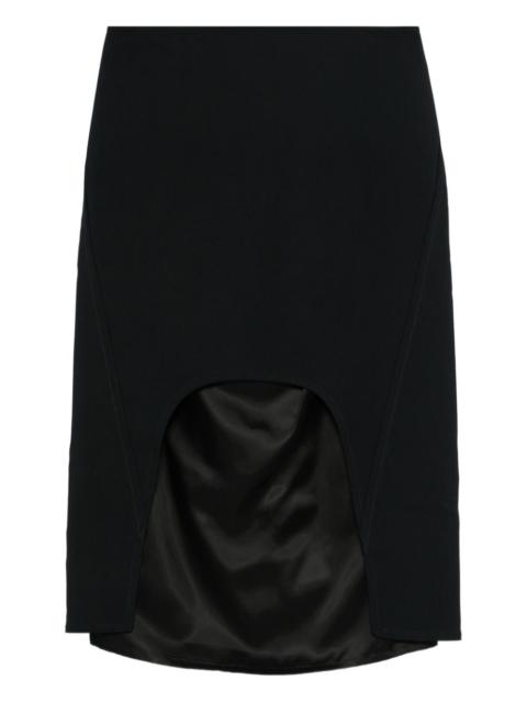 cut-out midi skirt