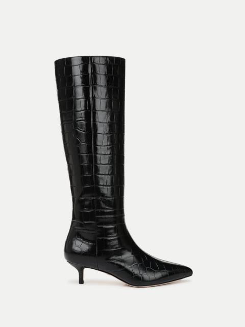 LISA CROC-EMBOSSED TALL BOOT