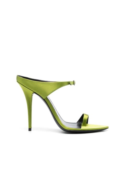 Dive buckle-embellished satin sandals