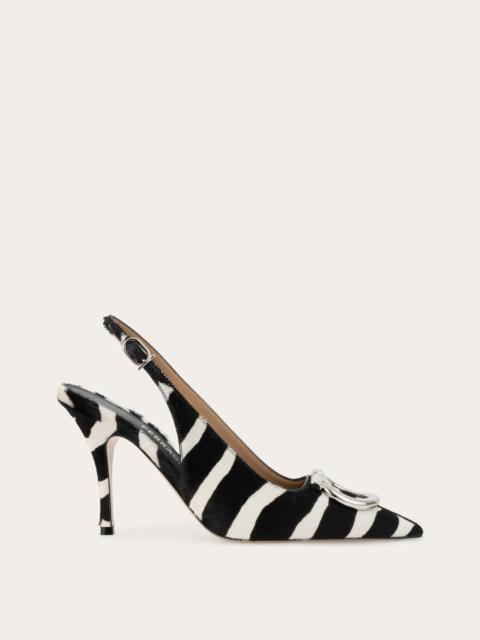 Maxi Gancini slingback pump